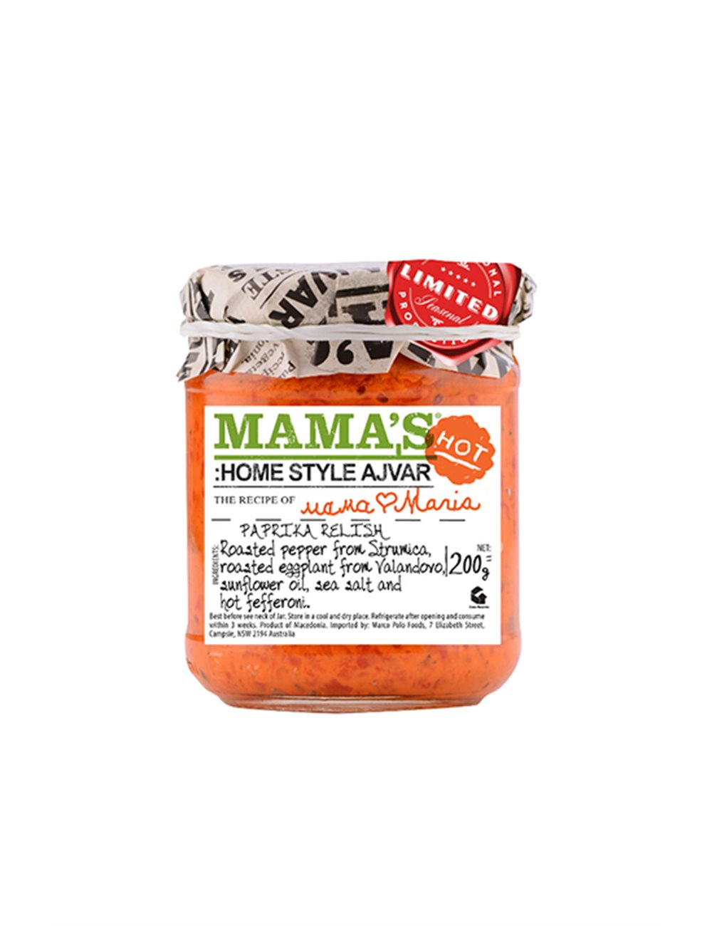 Ajvar Mamas piquant 200g